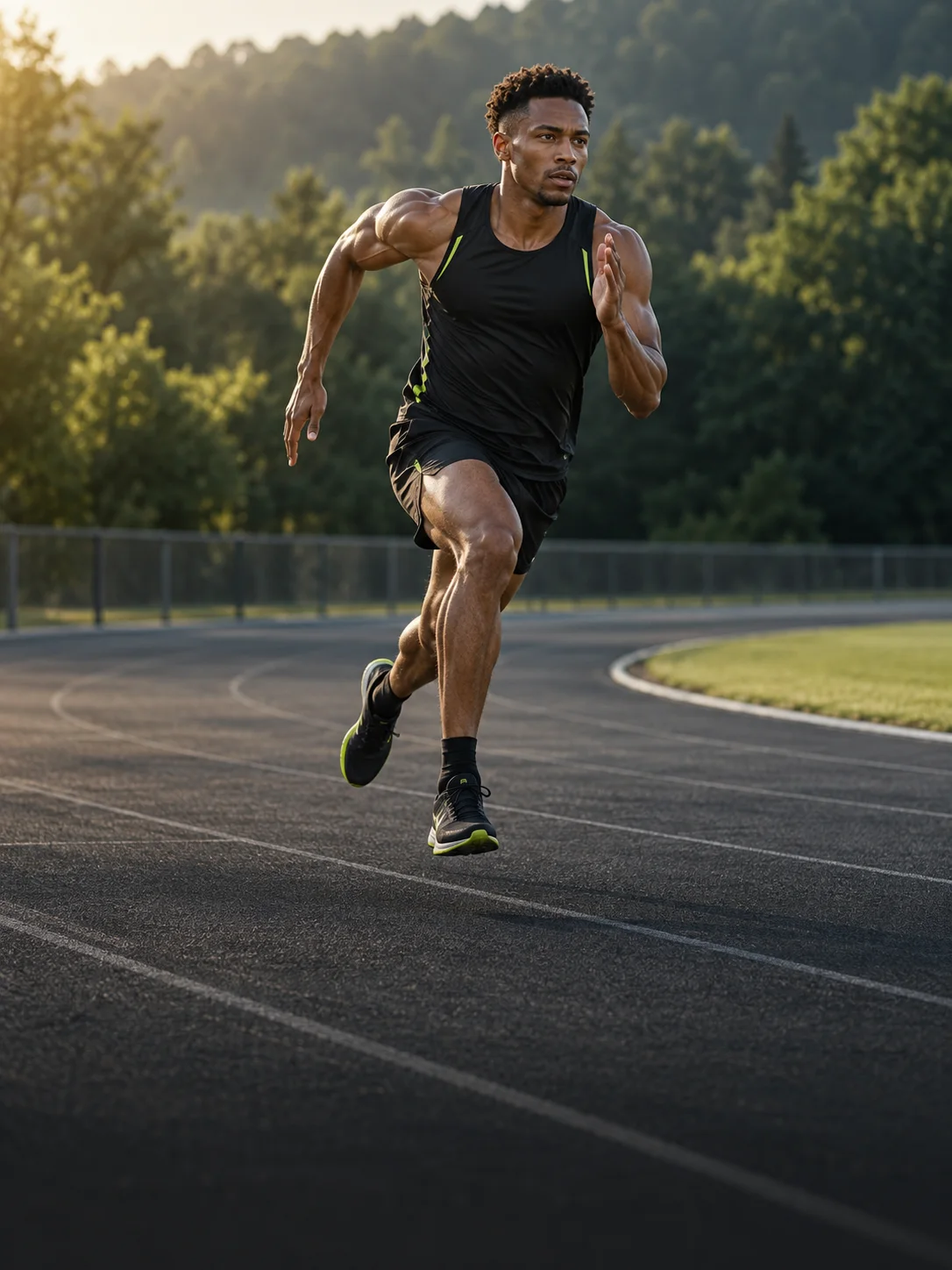 Athlete in training